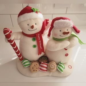 Hallmark Singing Jingle Pals Snowman & Candy Christmas Scene - 2008